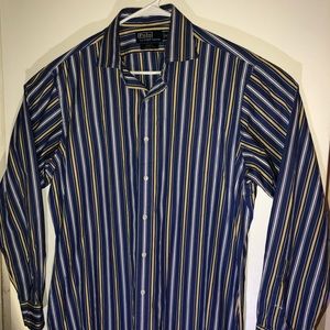 Polo Ralph Lauren men’s stripe shirt. LG unique